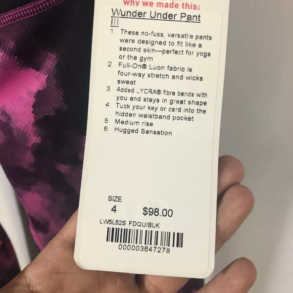 NWT lululemon Wunder Under - Picture 5 of 6